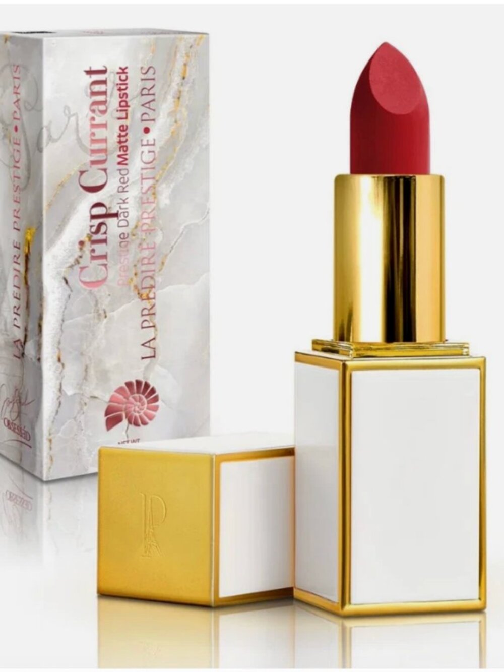 LA PRÉDIRÉ PRESTIGE PARIS Prestige Matte -09 Dark Red Crisp Currant Luxury NIB